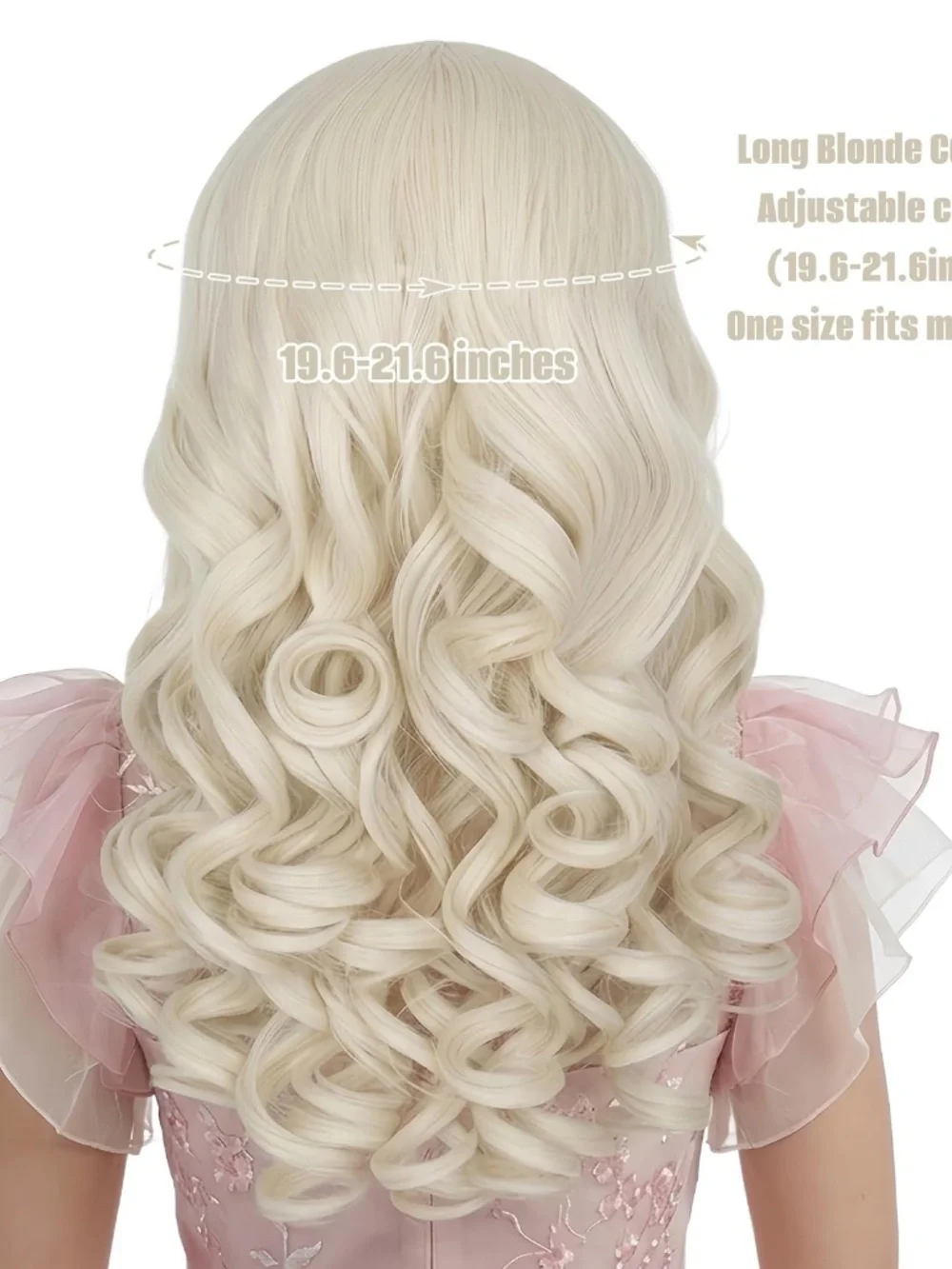 Platinum Blonde Wig Long Curls Braids House of Dragons Halloween Targaryen New